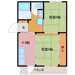 竹村マンションの物件間取画像